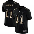 Wholesale Cheap Atlanta Falcons #11 Julio Jones Carbon Black Vapor Statue Of Liberty Limited NFL Jersey