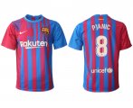 Wholesale Cheap Men 2021-2022 Club Barcelona home aaa version red 8 Nike Soccer Jerseys