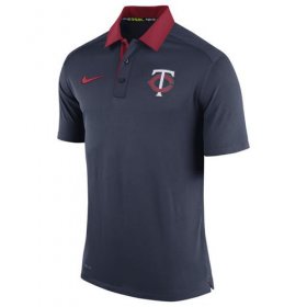 Wholesale Cheap Men\'s Minnesota Twins Nike Navy Authentic Collection Dri-FIT Elite Polo