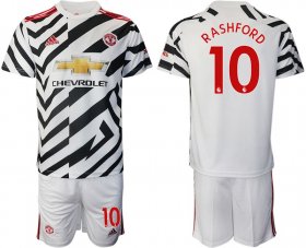 Wholesale Cheap Men 2020-2021 club Manchester united away 10 white Soccer Jerseys1