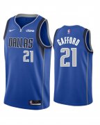 Cheap Men's Dallas Mavericks #21 Daniel Gafford Blue Icon Edition Stitched Basketball Jersey