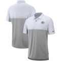 Wholesale Cheap Green Bay Packers Nike Sideline Early Season Performance Polo White Gray