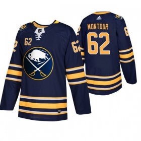 Wholesale Cheap Buffalo Sabres #62 Brandon Montour Men\'s Navy 50th Anniversary Home Authentic Jersey