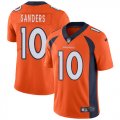 Wholesale Cheap Nike Broncos #10 Emmanuel Sanders Orange Team Color Men's Stitched NFL Vapor Untouchable Limited Jersey