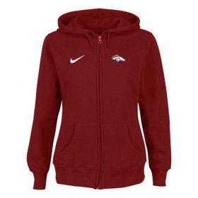 Wholesale Cheap Nike Denver Broncos Ladies Tailgater Full Zip Hoodie Red