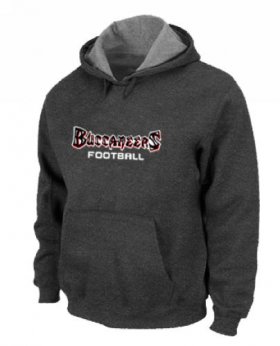 Wholesale Cheap Tampa Bay Buccaneers Font Pullover Hoodie Dark Grey