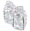 Men's Minnesota Vikings 2024 Arctic Camo Salute To Service Club Fleece Pullover Hoodie