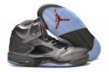 Wholesale Cheap Air Jordan 5 Shoes Silver/black/red