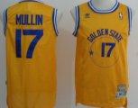 Wholesale Cheap Golden State Warriors #17 Chris Mullin Yellow Swingman Throwback Jersey