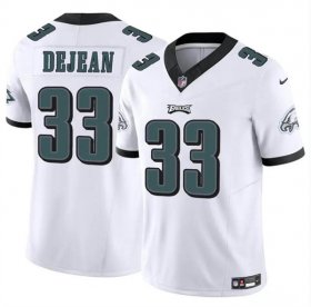 Cheap Men\'s Philadelphia Eagles #33 Cooper DeJean White 2024 Draft F.U.S.E. Vapor Untouchable Limited Football Stitched Jersey