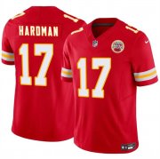 Cheap Men's Kansas City Chiefs #17 Mecole Hardman Red 2024 F.U.S.E. Vapor Untouchable Limited Stitched Football Jersey