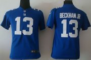 Wholesale Cheap Nike Giants #13 Odell Beckham Jr Royal Blue Team Color Youth Stitched NFL Elite Jersey