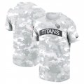 Cheap Men's Tennessee Titans 2024 Arctic Camo Salute To Service Performance T-Shirt