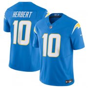 Wholesale Cheap Men's Los Angeles Chargers #10 Justin Herbert Blue 2023 F.U.S.E. Vapor Untouchable Limited Stitched Jersey