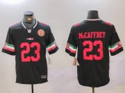 Cheap Men's San Francisco 49ers #23 Christian McCaffrey Black F.U.S.E. Mexico With Gate Bridge Patch Vapor Limited Stitched Football Jerseys