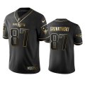 Wholesale Cheap Nike Patriots #87 Rob Gronkowski Black Golden Limited Edition Stitched NFL Jersey