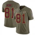 Wholesale Cheap Nike Redskins #81 Art Monk Olive Men's Stitched NFL Limited 2017 Salute to Service Jersey