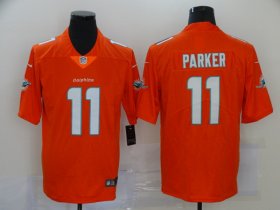 Wholesale Cheap Men\'s Miami Dolphins #11 DeVante Parker Orange 2020 Vapor Untouchable Stitched NFL Nike Limited Jersey