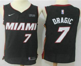 Wholesale Cheap Men\'s Miami Heat #7 Goran Dragic Black 2017-2018 Nike Swingman Ultimate Software Stitched NBA Jersey