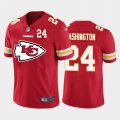 Wholesale Cheap Kansas City Chiefs #24 DeAndre Washington Red Men's Nike Big Team Logo Player Vapor Limited NFL Jersey