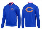 Wholesale Cheap NFL Chicago Bears Team Logo Jacket Blue_1