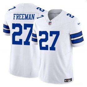 Cheap Men\'s Dallas Cowboys #27 Royce Freeman White 2023 F.U.S.E Vapor Limited Football Stitched Jersey