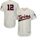 Wholesale Cheap Twins #12 Jake Odorizzi Cream Strip Flexbase Authentic Collection Stitched MLB Jersey