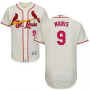 Wholesale Cheap Cardinals #9 Roger Maris Cream Flexbase Authentic Collection Stitched MLB Jersey