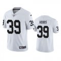 Wholesale Cheap Men's Las Vegas Raiders #39 Nate Hobbs White Vapor Limited Jersey