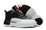 Wholesale Cheap Kids Air Jordan 12 Low Playoffs Black/White-Varsity Red