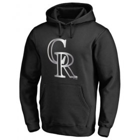 Wholesale Cheap Colorado Rockies Platinum Collection Pullover Hoodie Black