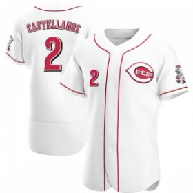 Mens Nick Castellanos Cincinnati Reds Authentic White Home Jersey