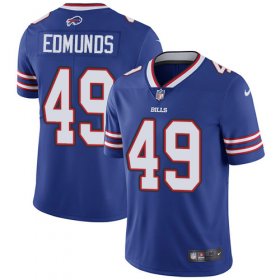 Wholesale Cheap Nike Bills #49 Tremaine Edmunds Royal Blue Team Color Men\'s Stitched NFL Vapor Untouchable Limited Jersey