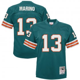 Wholesale Cheap Youth Miami Dolphins #13 Dan Marino Mitchell & Ness Aqua 1984 Legacy Retired Player Jersey