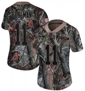 Wholesale Cheap Nike Patriots #11 Julian Edelman Camo Women\'s Stitched NFL Limited Rush Realtree Jersey