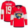 Cheap Men's Florida Panthers #19 Matthew Tkachuk Red 2024 Stanley Cup Final Patch Stitched Jersey