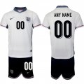 Cheap Men's England Custom 2024-25 White Home Soccer Jersey Suit