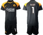 Wholesale Cheap Men 2020-2021 club Roma away 1 black Soccer Jerseys