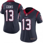 Wholesale Cheap Nike Texans #13 Brandin Cooks Navy Blue Team Color Women's Stitched NFL Vapor Untouchable Limited Jersey