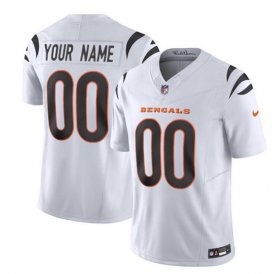 Wholesale Cheap Men\'s Cincinnati Bengals Active Player Custom 2023 F.U.S.E. White Vapor Untouchable Limited Football Stitched Jersey