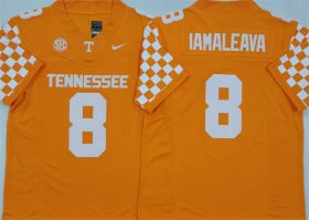 Cheap Men\'s Tennessee Volunteers #8 Nico Iamaleava Orange F.U.S.E. Stitched Jersey