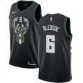 Cheap Youth Milwaukee Bucks #6 Eric Bledsoe Black Basketball Swingman Statement Edition Jersey