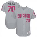 Wholesale Cheap Cubs #70 Joe Maddon Grey Flexbase Authentic Collection Mother's Day Stitched MLB Jersey