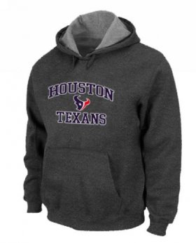 Wholesale Cheap Houston Texans Heart & Soul Pullover Hoodie Dark Grey