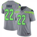 Wholesale Cheap Nike Seahawks #22 Quinton Dunbar Gray Men's Stitched NFL Limited Inverted Legend Jersey