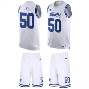 Wholesale Cheap Nike Cowboys #50 Sean Lee White Men's Stitched NFL Limited Tank Top Suit Jersey