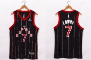 Wholesale Cheap Men's Toronto Raptors #7 Kyle Lowry Black 2021 Brand Jordan City Edition Swingman Jersey With The Sponsor Logo