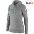 Wholesale Cheap Women's Nike Philadelphia Eagles Heart & Soul Pullover Hoodie Light Grey