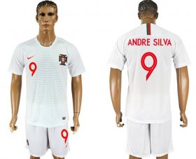 Wholesale Cheap Portugal #9 Andre Silva Away Soccer Country Jersey