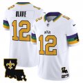 Cheap Men's New Orleans Saints #12 Chris Olave White 2024 F.U.S.E. Vapor Limited Stitched Jersey